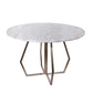 A&B Home Stepney Marble Round Table - 4