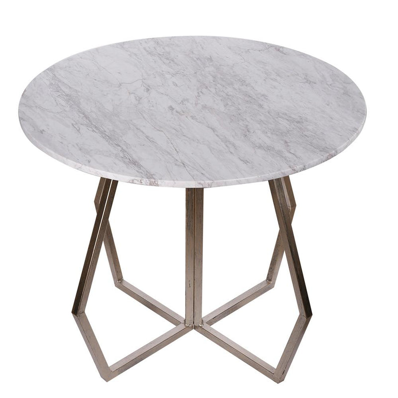 A&B Home Stepney Marble Round Table | Dining Tables | Modishstore