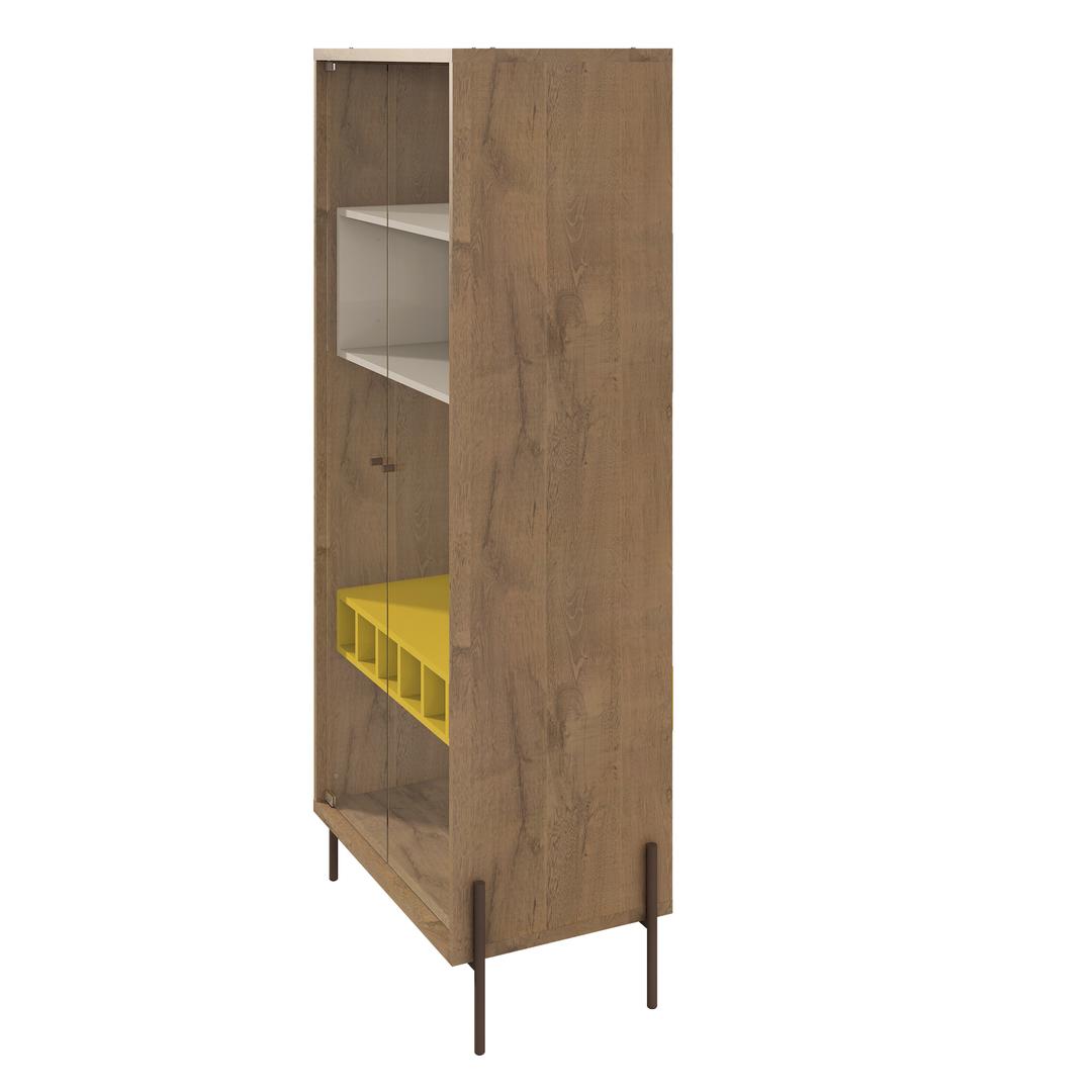 Manhattan Comfort Joy 8-Bottle Wine Cabinet with 4 Shelves | Cabinets | Modishstore-22