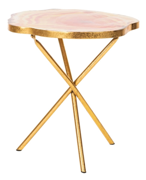 Safavieh Giselle Faux Agate Side Table | Accent Tables |  Modishstore 