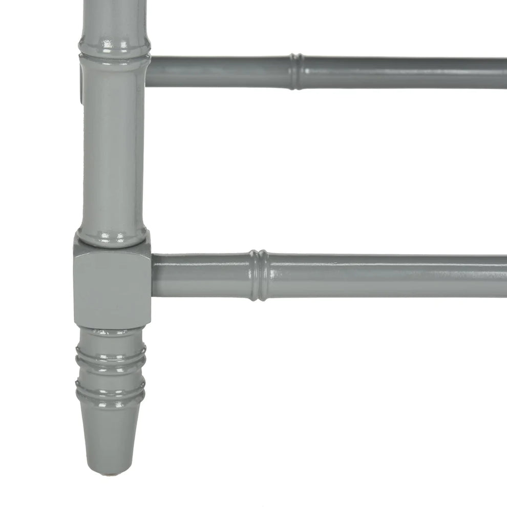 Safavieh Liviah Modern Coastal 22" H Bamboo Accent Table - Gray | Accent Tables | Modishstore - 3