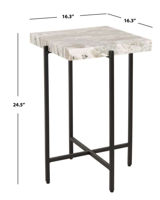 Safavieh Tenzin Stone Top Accent Table | Accent Tables | Modishstore - 4