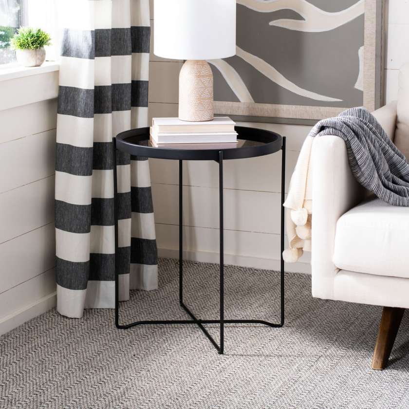 Safavieh Ruby Small Round Tray Top Accent Table | Accent Tables | Modishstore - 2