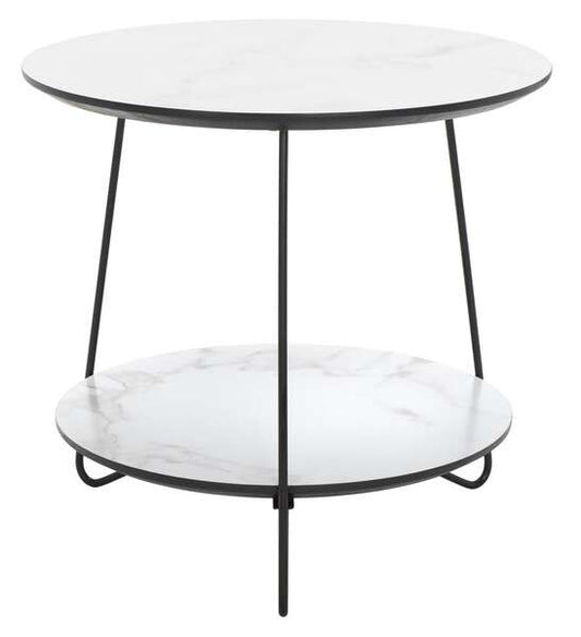 Safavieh Avani Round Side Table - White | Side Tables | Modishstore