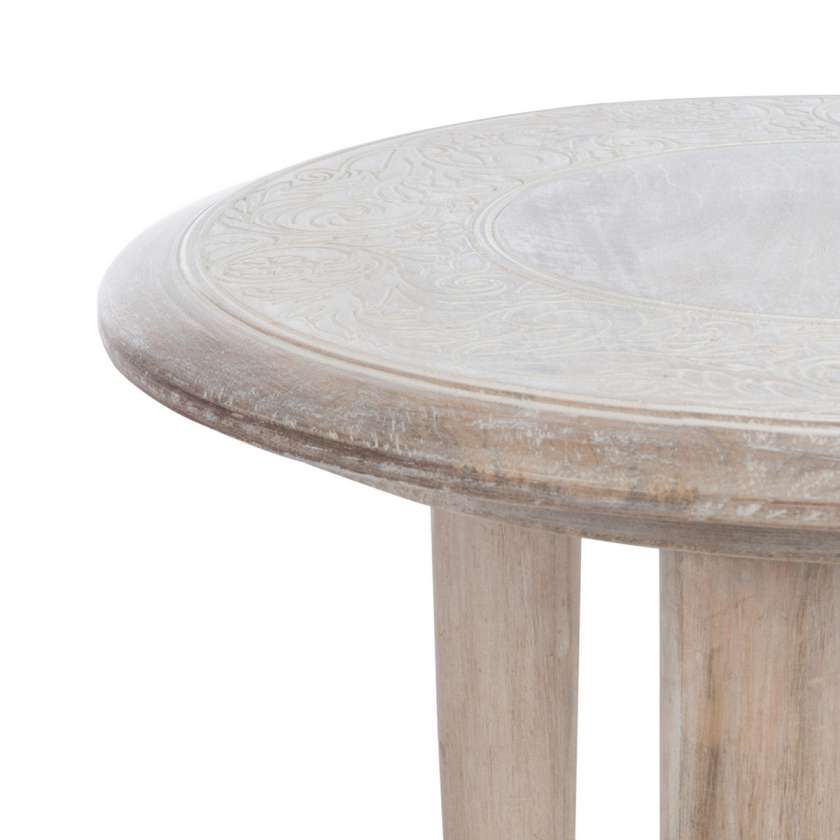 Safavieh Rehnuma Carved Side Table | Accent Tables |  Modishstore  - 3