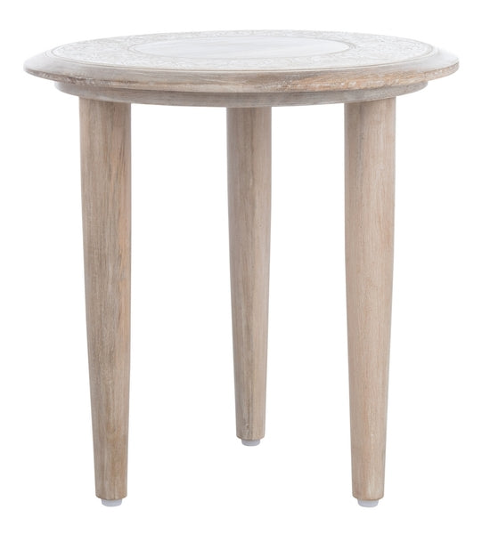 Safavieh Rehnuma Carved Side Table | Side Tables | Modishstore - 1