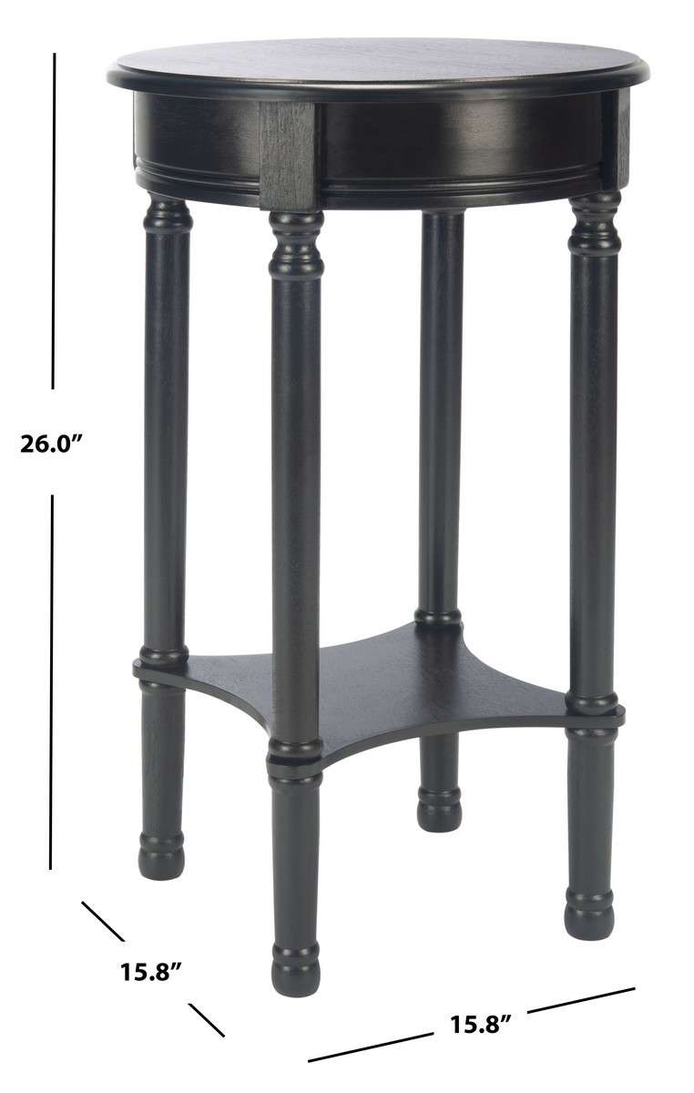 Safavieh Tinsley Round Accent Table - Black | Accent Tables | Modishstore - 4