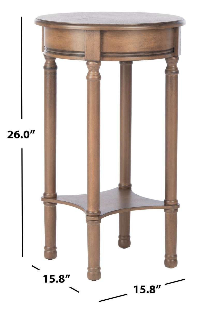 Safavieh Tinsley Round Accent Table - Brown | Accent Tables | Modishstore - 4