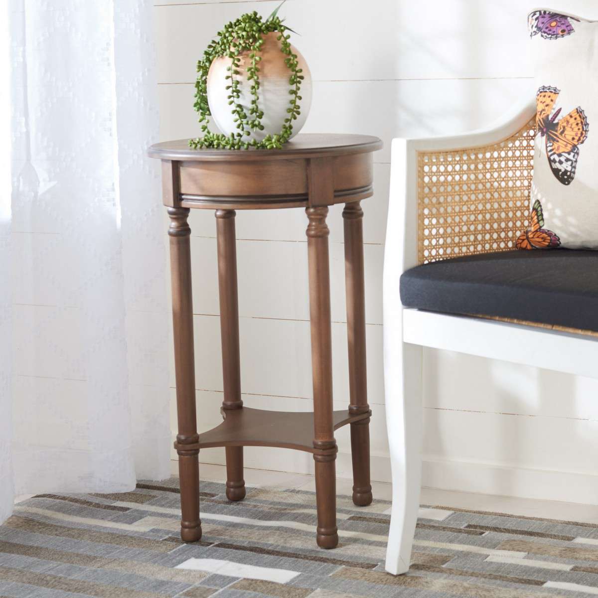 Safavieh Tinsley Round Accent Table - Brown | Accent Tables | Modishstore