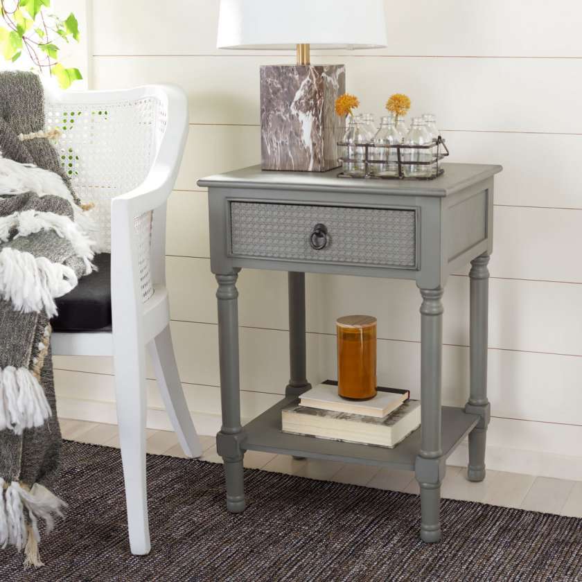 Safavieh Haines 1Drw Accent Table | Accent Tables |  Modishstore  - 6