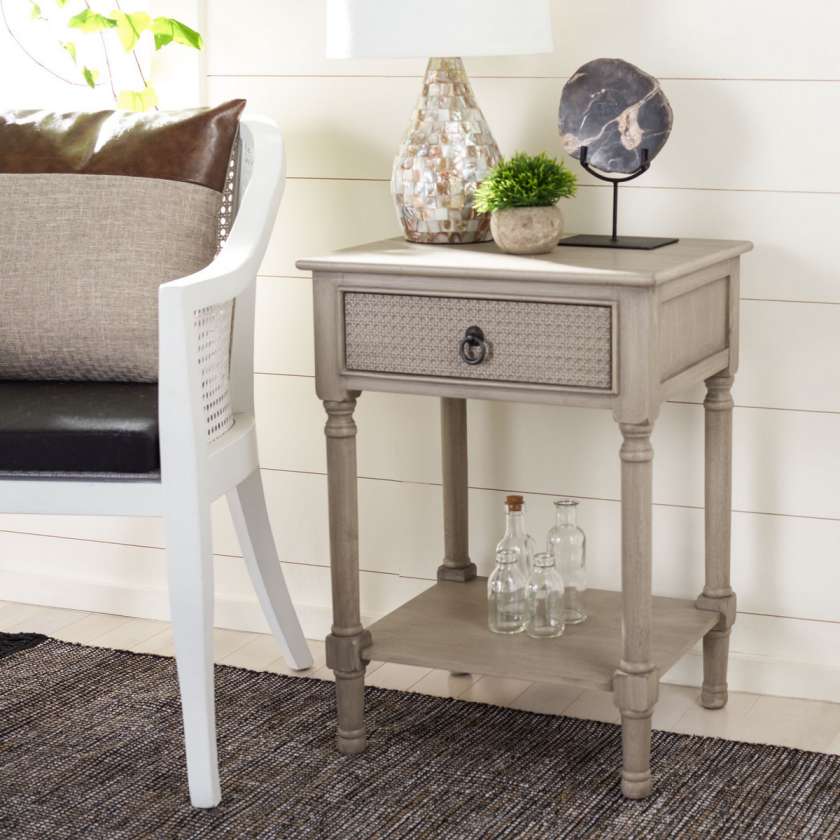 Safavieh Haines 1Drw Accent Table | Accent Tables |  Modishstore  - 10