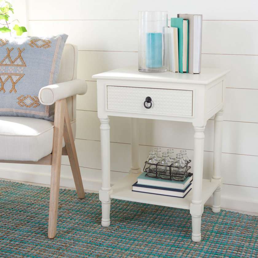 Safavieh Haines 1Drw Accent Table | Accent Tables |  Modishstore  - 14