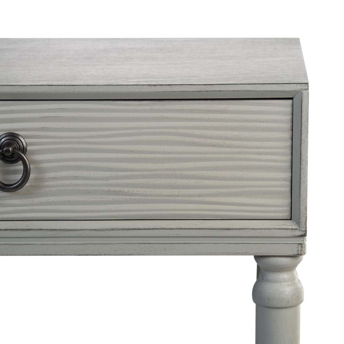 Safavieh Mabel 1Drw Accent Table - Distressed Gray | Accent Tables | Modishstore - 4