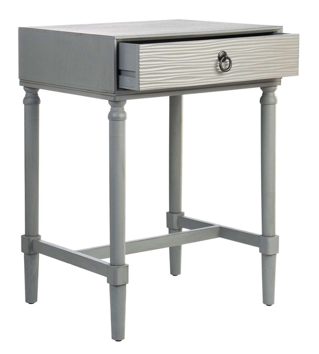 Safavieh Mabel 1Drw Accent Table - Distressed Gray | Accent Tables | Modishstore - 2