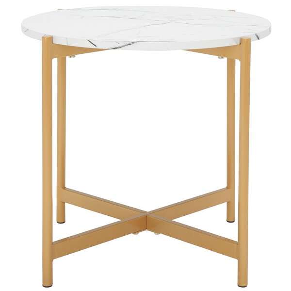 Safavieh Calina Accent Table - Faux White Marble | Accent Tables | Modishstore - 2