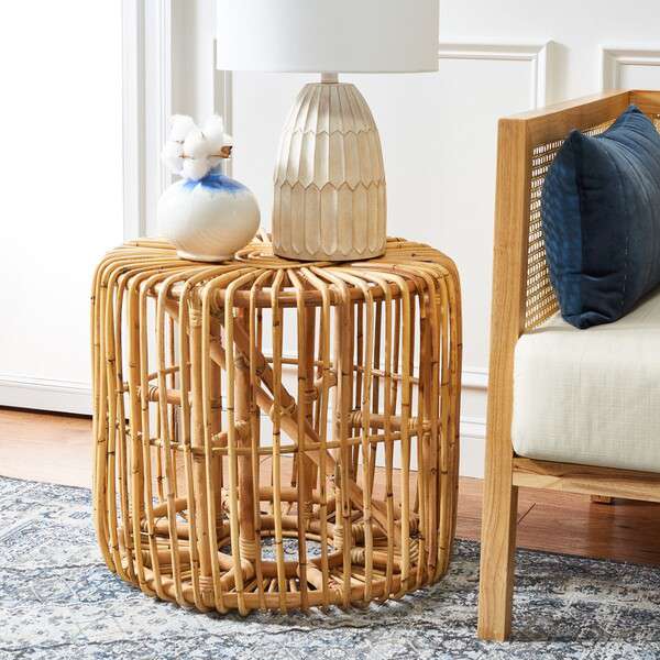 Safavieh Jabez Round Accent Table - Natural | Accent Tables | Modishstore - 4