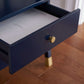 Safavieh Cove 2 Drawer 1 Shelf Accent Table - Navy | Accent Tables | Modishstore - 4