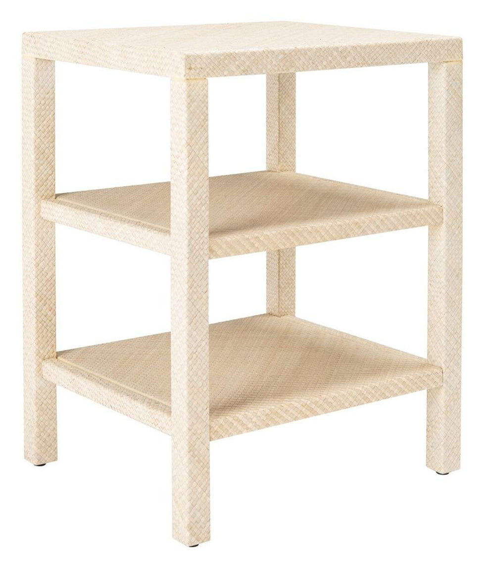 Safavieh Apis Raffia 2 Shelf Accent Table - Light Natural | Accent Tables | Modishstore - 2