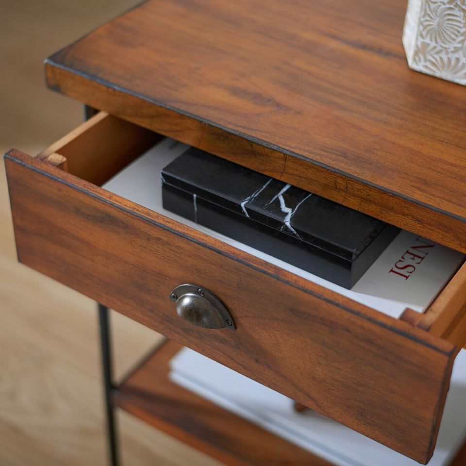 Safavieh Eris 1 Drawer 1 Shelf Accent Table | Accent Tables | Modishstore - 4