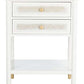 Safavieh Ahab 2 Drawer 1 Shelf Accent Table - White | Accent Tables | Modishstore - 2