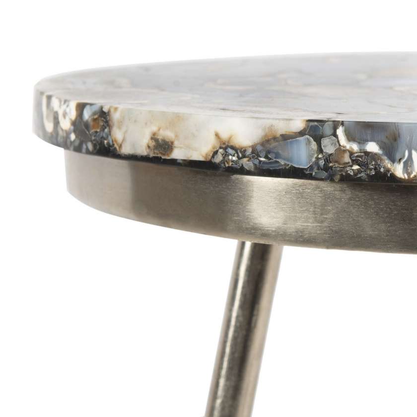 Safavieh Faryn Agate Round Accent Table | Accent Tables | Modishstore - 4