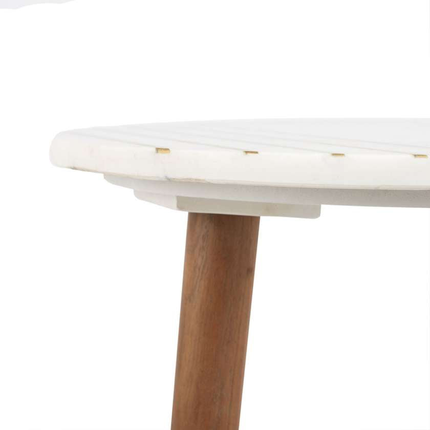 Safavieh Valerie Round Marble Accent Table | Accent Tables |  Modishstore  - 2