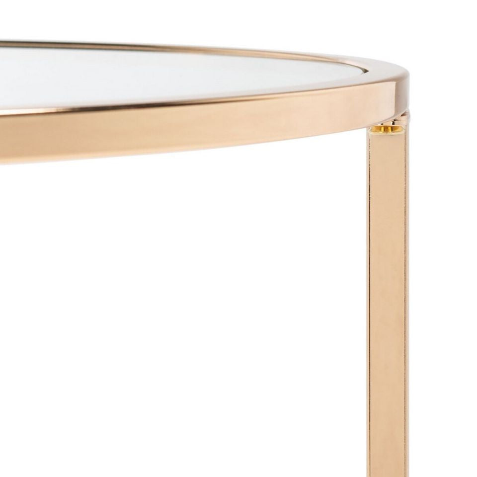 Safavieh Kolby Round Glass Side Table | Side Tables | Modishstore - 4