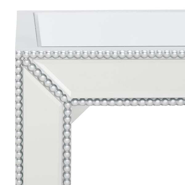 Safavieh Laken Mirrored Accent Table - Silver | Accent Tables | Modishstore - 2