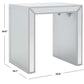 Safavieh Laken Mirrored Accent Table - Silver | Accent Tables | Modishstore - 3