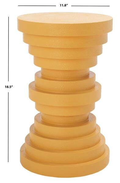 Safavieh Ali Accent Table - Yellow | Accent Tables | Modishstore - 4