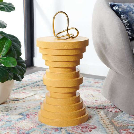 Safavieh Ali Accent Table - Yellow | Accent Tables | Modishstore