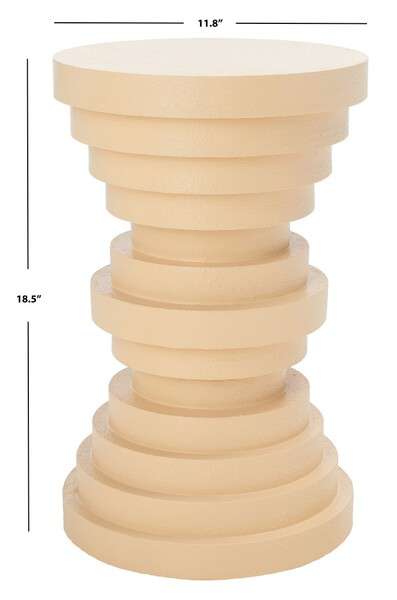 Safavieh Ali Accent Table - Cream | Accent Tables | Modishstore - 4