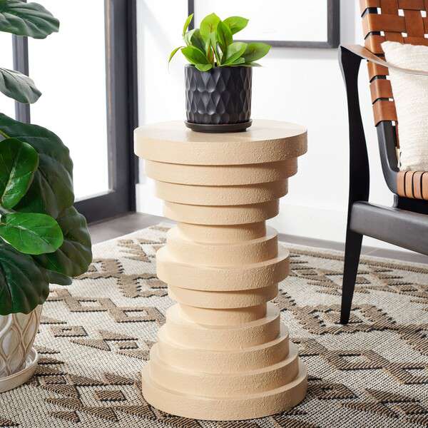 Safavieh Ali Accent Table - Cream | Accent Tables | Modishstore