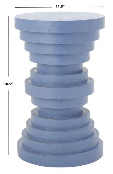 Safavieh Ali Accent Table - Periwinkle | Accent Tables | Modishstore - 4
