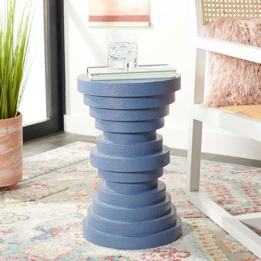 Safavieh Ali Accent Table - Periwinkle | Accent Tables | Modishstore