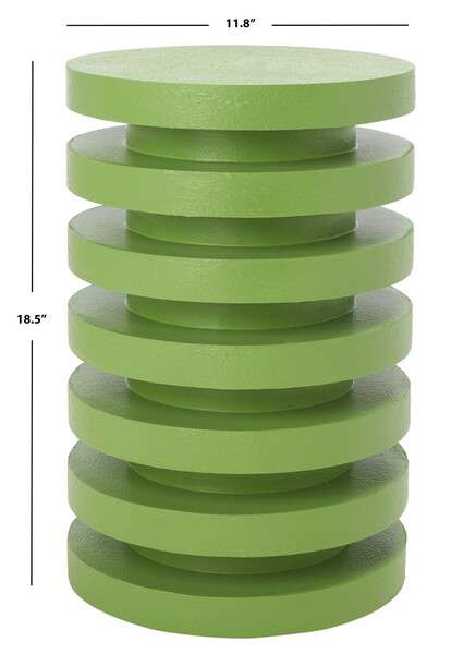 Safavieh Kaysar Accent Table - Green | Accent Tables | Modishstore - 4