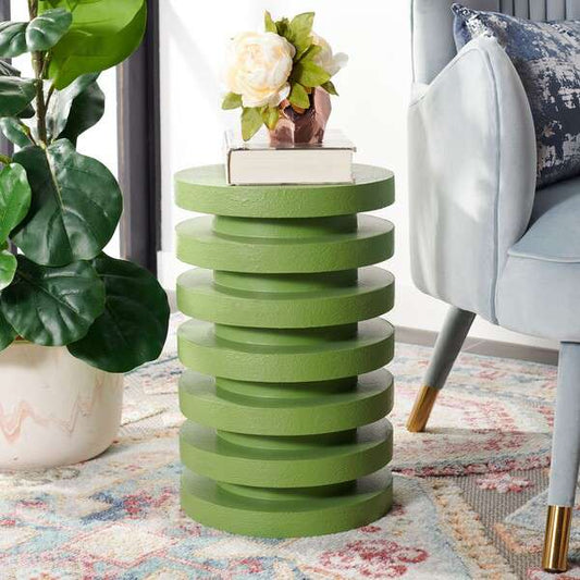 Safavieh Kaysar Accent Table - Green | Accent Tables | Modishstore