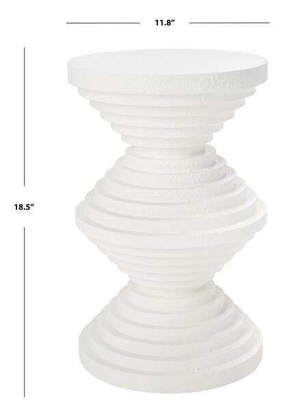 Safavieh Glynn Accent Table - White | Accent Tables | Modishstore - 4