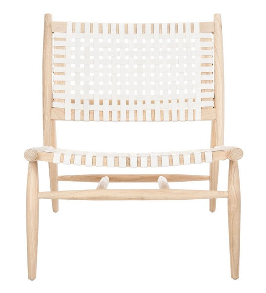 Safavieh Soleil Leather Woven Accent Chair | Accent Chairs | Modishstore - 1