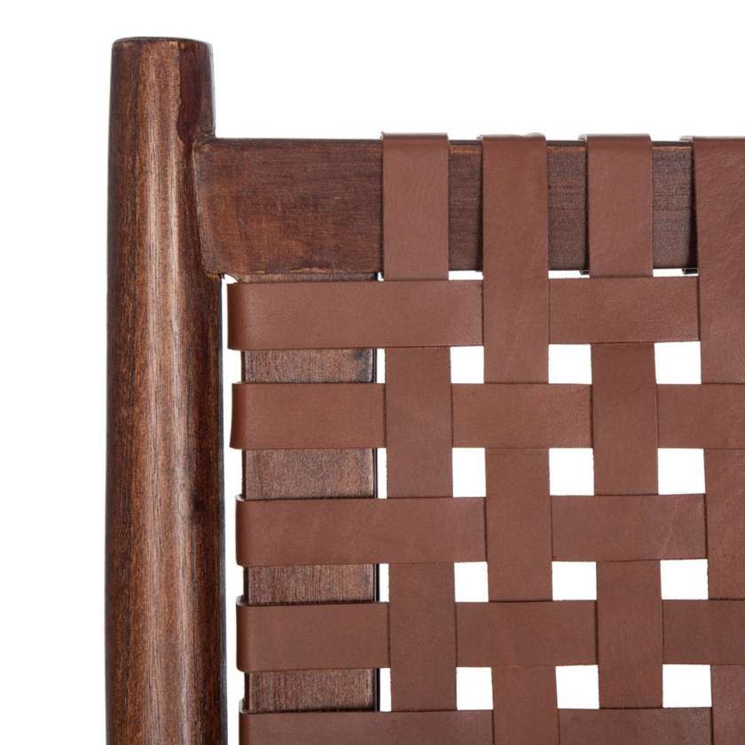 Safavieh Soleil Leather Woven Accent Chair | Accent Chairs | Modishstore - 7