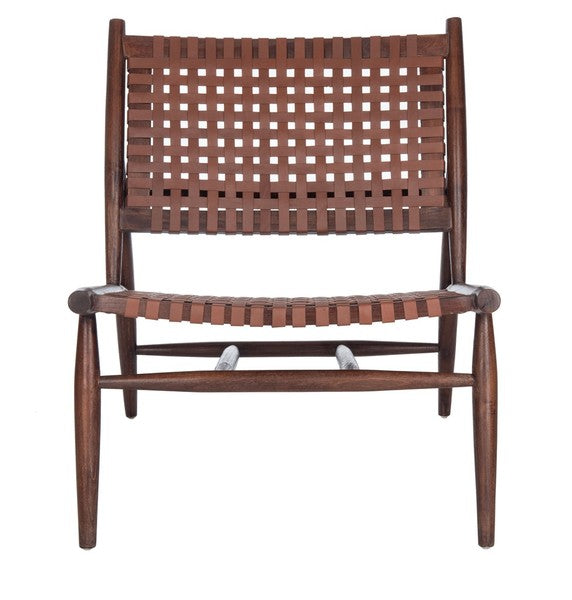 Safavieh Soleil Leather Woven Accent Chair | Accent Chairs |  Modishstore  - 5