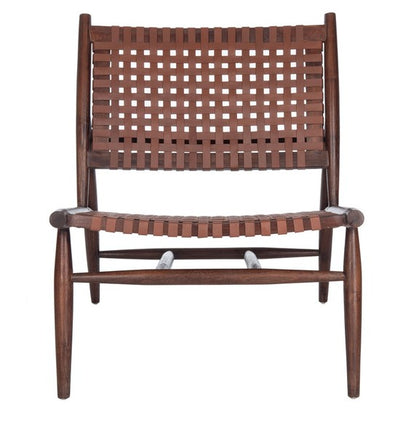Safavieh Soleil Leather Woven Accent Chair | Accent Chairs | Modishstore - 5