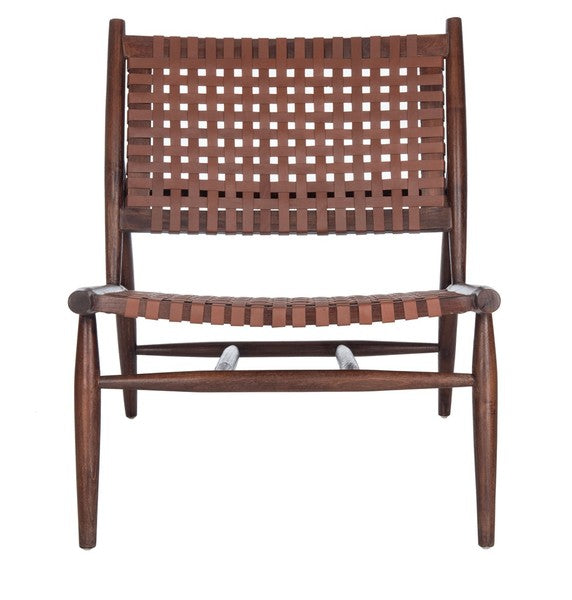 Safavieh Soleil Leather Woven Accent Chair | Accent Chairs | Modishstore - 5