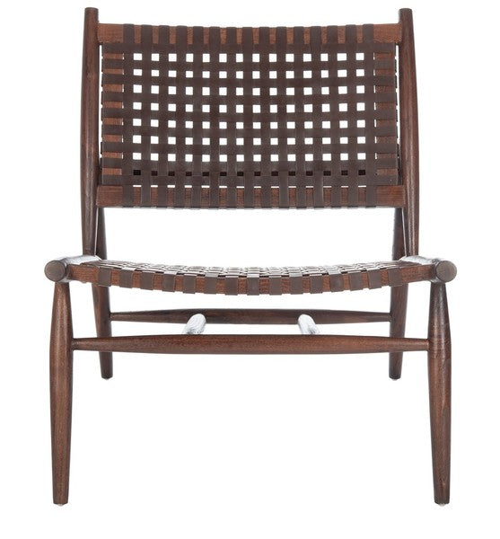 Safavieh Soleil Leather Woven Accent Chair | Accent Chairs |  Modishstore  - 9
