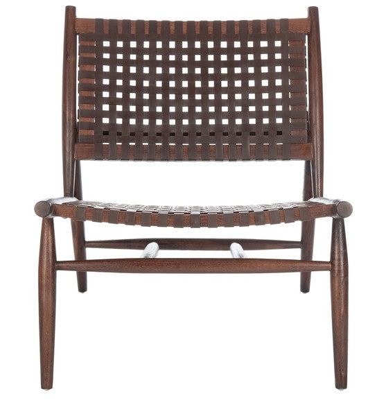 Safavieh Soleil Leather Woven Accent Chair | Accent Chairs | Modishstore - 9