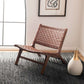 Safavieh Luna Leather Woven Accent Chair | Accent Chairs | Modishstore - 5