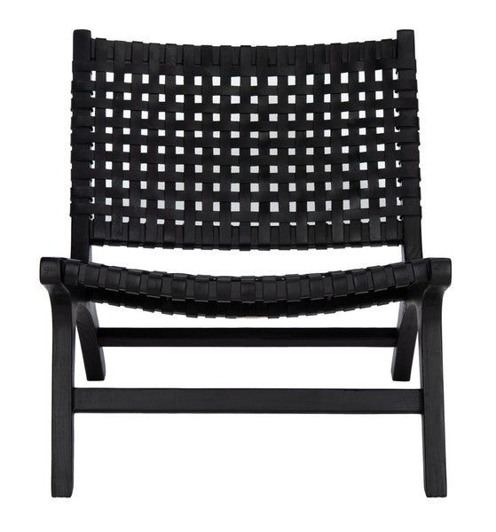 Safavieh Luna Leather Woven Accent Chair | Accent Chairs | Modishstore - 14