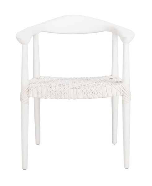 Safavieh Juneau Leather Woven Accent Chair | Accent Chairs | Modishstore - 5