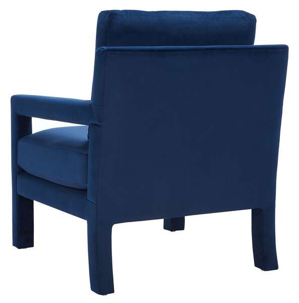 Safavieh Kye Accent Chair - Navy | Accent Chairs | Modishstore - 3