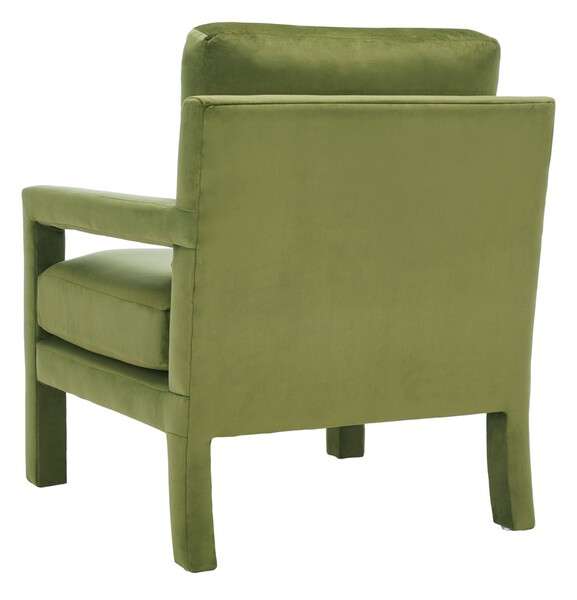 Safavieh Kye Accent Chair - Olive Green | Accent Chairs | Modishstore - 3